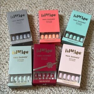 Red Aspen Nail Dashes Set - Assorted Colors